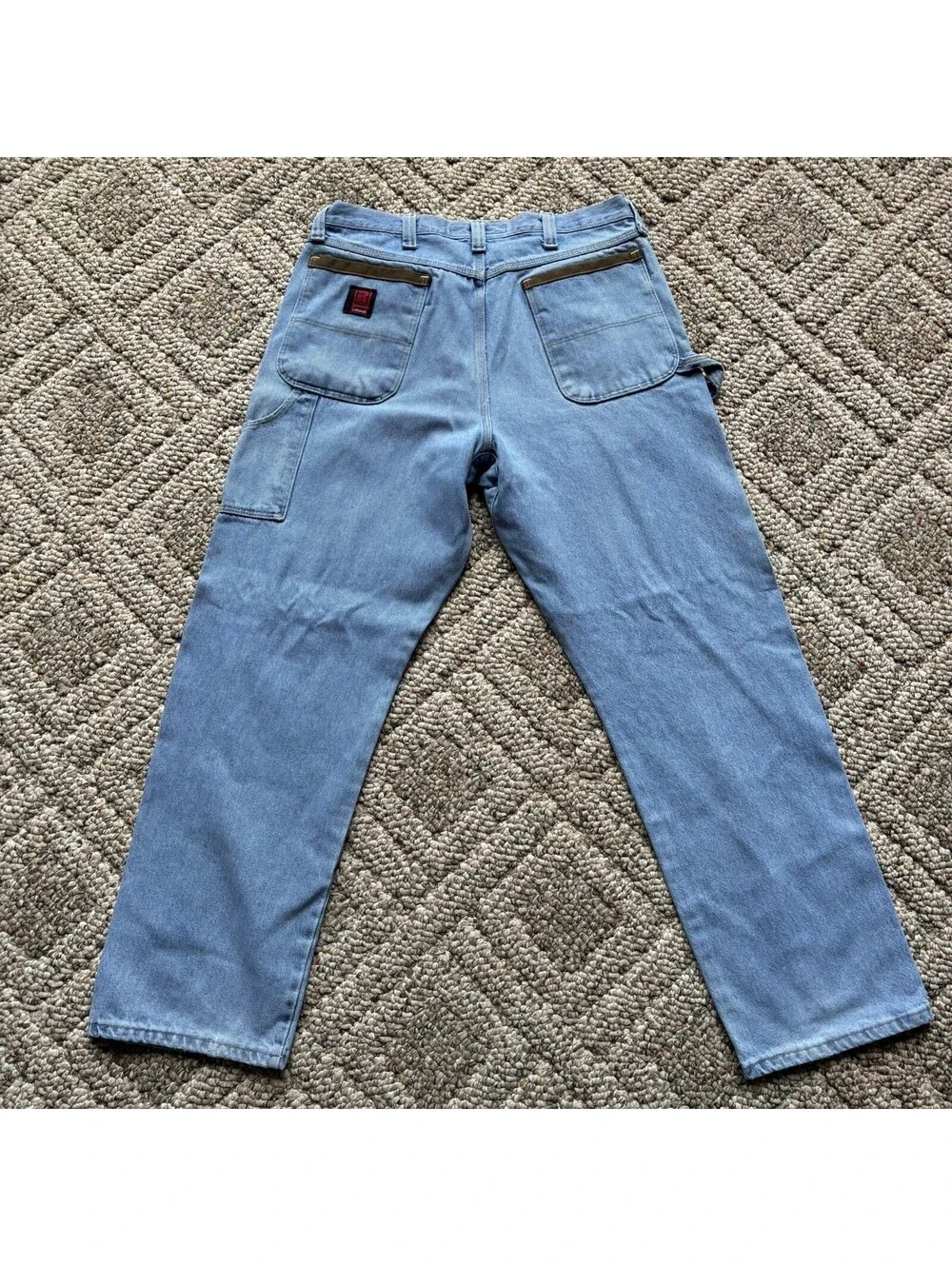 Wrangler RIGGS Carpenter Jeans Men's 36Wx32L* Blue Workwear Relaxed Fit Denim